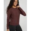 image:imageODODOS Womens Long Sleeve Crewneck Tee  UltraSoft odSTRATUM Tech Performance TShirts UPF 50 Daily Pullover TopsJava Heather