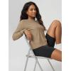 image:imageODODOS Womens Long Sleeve Crewneck Tee  UltraSoft odSTRATUM Tech Performance TShirts UPF 50 Daily Pullover TopsKhaki Heather