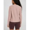 image:imageODODOS Womens Long Sleeve Crewneck Tee  UltraSoft odSTRATUM Tech Performance TShirts UPF 50 Daily Pullover TopsRose Pink Heather