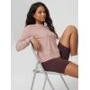image:imageODODOS Womens Long Sleeve Crewneck Tee  UltraSoft odSTRATUM Tech Performance TShirts UPF 50 Daily Pullover TopsRose Pink Heather