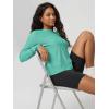 image:imageODODOS Womens Long Sleeve Crewneck Tee  UltraSoft odSTRATUM Tech Performance TShirts UPF 50 Daily Pullover TopsSea Heather