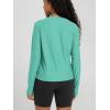 image:imageODODOS Womens Long Sleeve Crewneck Tee  UltraSoft odSTRATUM Tech Performance TShirts UPF 50 Daily Pullover TopsSea Heather