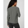 image:imageODODOS Womens Long Sleeve Crewneck Tee  UltraSoft odSTRATUM Tech Performance TShirts UPF 50 Daily Pullover TopsSmoke Heather