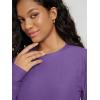 image:imageODODOS Womens Long Sleeve Crewneck Tee  UltraSoft odSTRATUM Tech Performance TShirts UPF 50 Daily Pullover TopsUltra Violet Heather