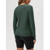 image:imageODODOS Womens Long Sleeve TShirt  Ultra Soft odSTRATUM Tech Performance Top UPF 50 Breathable Crew Neck PulloverAspen Heather