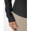 image:imageODODOS Womens Long Sleeve TShirt  Ultra Soft odSTRATUM Tech Performance Top UPF 50 Breathable Crew Neck PulloverBlack Heather