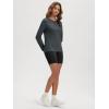 image:imageODODOS Womens Long Sleeve TShirt  Ultra Soft odSTRATUM Tech Performance Top UPF 50 Breathable Crew Neck PulloverCharcoal Heather