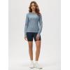 image:imageODODOS Womens Long Sleeve TShirt  Ultra Soft odSTRATUM Tech Performance Top UPF 50 Breathable Crew Neck PulloverDusty Blue Heather
