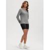 image:imageODODOS Womens Long Sleeve TShirt  Ultra Soft odSTRATUM Tech Performance Top UPF 50 Breathable Crew Neck PulloverGrey Heather