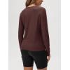 image:imageODODOS Womens Long Sleeve TShirt  Ultra Soft odSTRATUM Tech Performance Top UPF 50 Breathable Crew Neck PulloverJava Heather