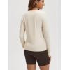 image:imageODODOS Womens Long Sleeve TShirt  Ultra Soft odSTRATUM Tech Performance Top UPF 50 Breathable Crew Neck PulloverMilkweed Heather