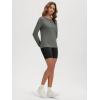 image:imageODODOS Womens Long Sleeve TShirt  Ultra Soft odSTRATUM Tech Performance Top UPF 50 Breathable Crew Neck PulloverSmoke Heather