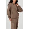 image:imageODODOS Womens Modal Soft Oversized Hoodies Long Sleeve Hooded Sweatshirts Pullover Top with Kangaroo PocketNutria