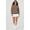 image:imageODODOS Womens Modal Soft Oversized Hoodies Long Sleeve Hooded Sweatshirts Pullover Top with Kangaroo PocketNutria
