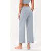 image:imageODODOS Womens Modal Soft Wide Leg Pants with Pockets Adjustable Shockcord High Waist Casual Lounge Pants272931 InseamGrey Dawn