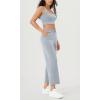image:imageODODOS Womens Modal Soft Wide Leg Pants with Pockets Adjustable Shockcord High Waist Casual Lounge Pants272931 InseamGrey Dawn