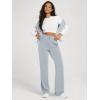 image:imageODODOS Womens Modal Soft Wide Leg Pants with Pockets Adjustable Shockcord High Waist Casual Lounge Pants272931 InseamGrey Dawn