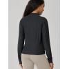 image:imageODODOS Womens Performance Full Zip Track Jacket Ultra Soft odSTRATUM Tech UPF 50 Stand Collar Athletic Top with PocketsBlack Heather