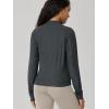 image:imageODODOS Womens Performance Full Zip Track Jacket Ultra Soft odSTRATUM Tech UPF 50 Stand Collar Athletic Top with PocketsCharcoal Heather