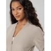 image:imageODODOS Womens Performance Full Zip Track Jacket Ultra Soft odSTRATUM Tech UPF 50 Stand Collar Athletic Top with PocketsMocha Heather