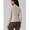 image:imageODODOS Womens Performance Full Zip Track Jacket Ultra Soft odSTRATUM Tech UPF 50 Stand Collar Athletic Top with PocketsMocha Heather