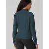 image:imageODODOS Womens Performance Full Zip Track Jacket Ultra Soft odSTRATUM Tech UPF 50 Stand Collar Athletic Top with PocketsNavy Heather