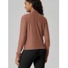 image:imageODODOS Womens Performance Full Zip Track Jacket Ultra Soft odSTRATUM Tech UPF 50 Stand Collar Athletic Top with PocketsTamarind Heather