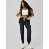 image:imageODODOS Womens Performance Sweatpants  Ultra Soft odSTRATUM Tech Joggers Adjustable Mid Rise Pants with PocketsBlack Heather