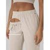 image:imageODODOS Womens Performance Sweatpants  Ultra Soft odSTRATUM Tech Joggers Adjustable Mid Rise Pants with PocketsEcru Heather