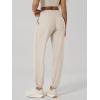 image:imageODODOS Womens Performance Sweatpants  Ultra Soft odSTRATUM Tech Joggers Adjustable Mid Rise Pants with PocketsEcru Heather