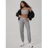 image:imageODODOS Womens Performance Sweatpants  Ultra Soft odSTRATUM Tech Joggers Adjustable Mid Rise Pants with PocketsGrey Heather