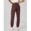 image:imageODODOS Womens Performance Sweatpants  Ultra Soft odSTRATUM Tech Joggers Adjustable Mid Rise Pants with PocketsJava Heather