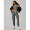 image:imageODODOS Womens Performance Sweatpants  Ultra Soft odSTRATUM Tech Joggers Adjustable Mid Rise Pants with PocketsSmoke Heather