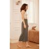 image:imageODODOS Womens Wide Leg Palazzo Lounge Cropped Pants with Pockets Light Weight Comfy Pajama Capri Pants2022 24 InseamBrownie