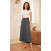 image:imageODODOS Womens Wide Leg Palazzo Lounge Cropped Pants with Pockets Light Weight Comfy Pajama Capri Pants2022 24 InseamCharcoal Heather