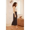 image:imageODODOS Womens Wide Leg Palazzo Lounge Cropped Pants with Pockets Light Weight Comfy Pajama Capri Pants2022 24 InseamChocolate