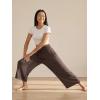image:imageODODOS Womens Wide Leg Palazzo Lounge Cropped Pants with Pockets Light Weight Comfy Pajama Capri Pants2022 24 InseamChocolate