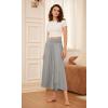 image:imageODODOS Womens Wide Leg Palazzo Lounge Cropped Pants with Pockets Light Weight Comfy Pajama Capri Pants2022 24 InseamGray Heather