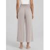 image:imageODODOS Womens Wide Leg Palazzo Lounge Cropped Pants with Pockets Light Weight Comfy Pajama Capri Pants2022 24 InseamLight Beige