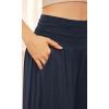 image:imageODODOS Womens Wide Leg Palazzo Lounge Cropped Pants with Pockets Light Weight Comfy Pajama Capri Pants2022 24 InseamMidnight