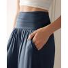 image:imageODODOS Womens Wide Leg Palazzo Lounge Cropped Pants with Pockets Light Weight Comfy Pajama Capri Pants2022 24 InseamMidnight
