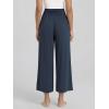 image:imageODODOS Womens Wide Leg Palazzo Lounge Cropped Pants with Pockets Light Weight Comfy Pajama Capri Pants2022 24 InseamMidnight