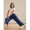 image:imageODODOS Womens Wide Leg Palazzo Lounge Cropped Pants with Pockets Light Weight Comfy Pajama Capri Pants2022 24 InseamNavy