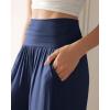 image:imageODODOS Womens Wide Leg Palazzo Lounge Cropped Pants with Pockets Light Weight Comfy Pajama Capri Pants2022 24 InseamNavy