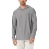 image:imageODODOS Mens Long Sleeve Hoodie  odSTRATUM Tech Performance Pullover  Ultra Soft Moisture Wicking UPF 50 TopGrey Heather