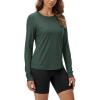 image:imageODODOS Womens Long Sleeve TShirt  Ultra Soft odSTRATUM Tech Performance Top UPF 50 Breathable Crew Neck PulloverAspen Heather