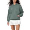 image:imageODODOS Womens Modal Soft Oversized Hoodies Long Sleeve Hooded Sweatshirts Pullover Top with Kangaroo PocketSlate Green