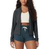 image:imageODODOS Womens Performance Full Zip Track Jacket Ultra Soft odSTRATUM Tech UPF 50 Stand Collar Athletic Top with PocketsCharcoal Heather