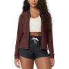 image:imageODODOS Womens Performance Full Zip Track Jacket Ultra Soft odSTRATUM Tech UPF 50 Stand Collar Athletic Top with PocketsJava Heather