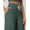 image:imageODODOS Womens HighRise Wide Leg Pants  Ultra Soft odSTRATUM Tech Drawstring Casual Relaxed Pants with Pockets 29 InseamAspen Heather